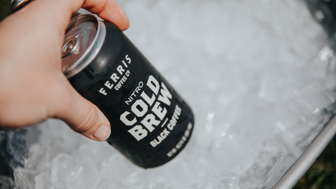 ferris nitro cold brew can in ice