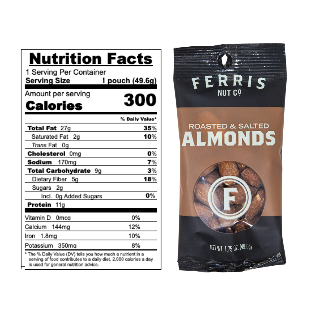Almonds (Roasted, Salted) Grab + Go 12-count