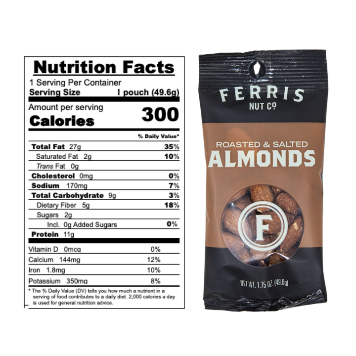 Almonds (Roasted, Salted) Grab + Go 12-count