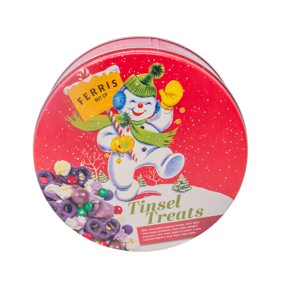 Tinsel Treats Indulgent Mix - Gourmet Holiday Snack Tin | Sweet