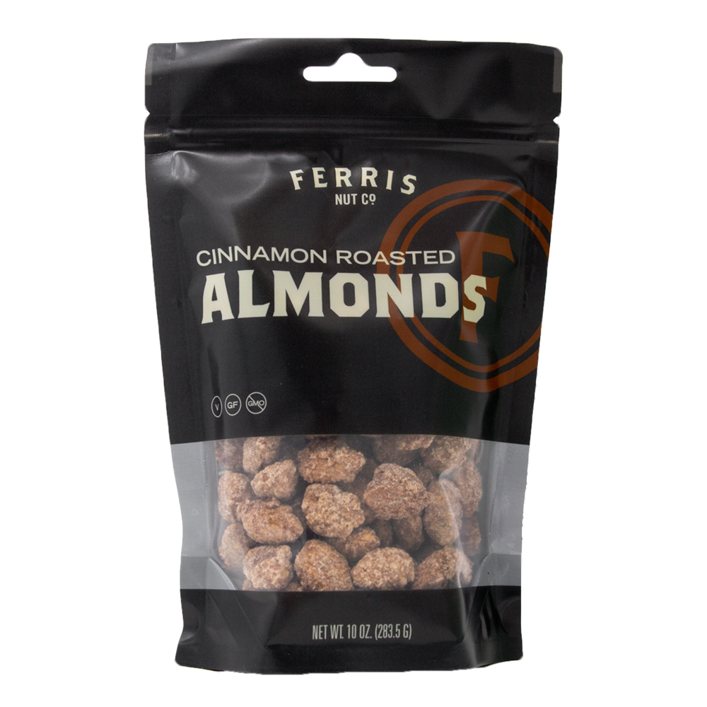 Cinnamon Roasted Almonds 10 oz. - Ferris Coffee & Nut Co.
