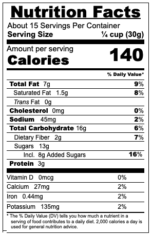 Cranberry Crunch Mix 16 oz.