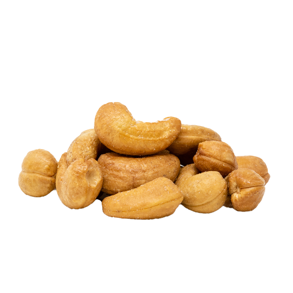 Roasted no salt cashew pile