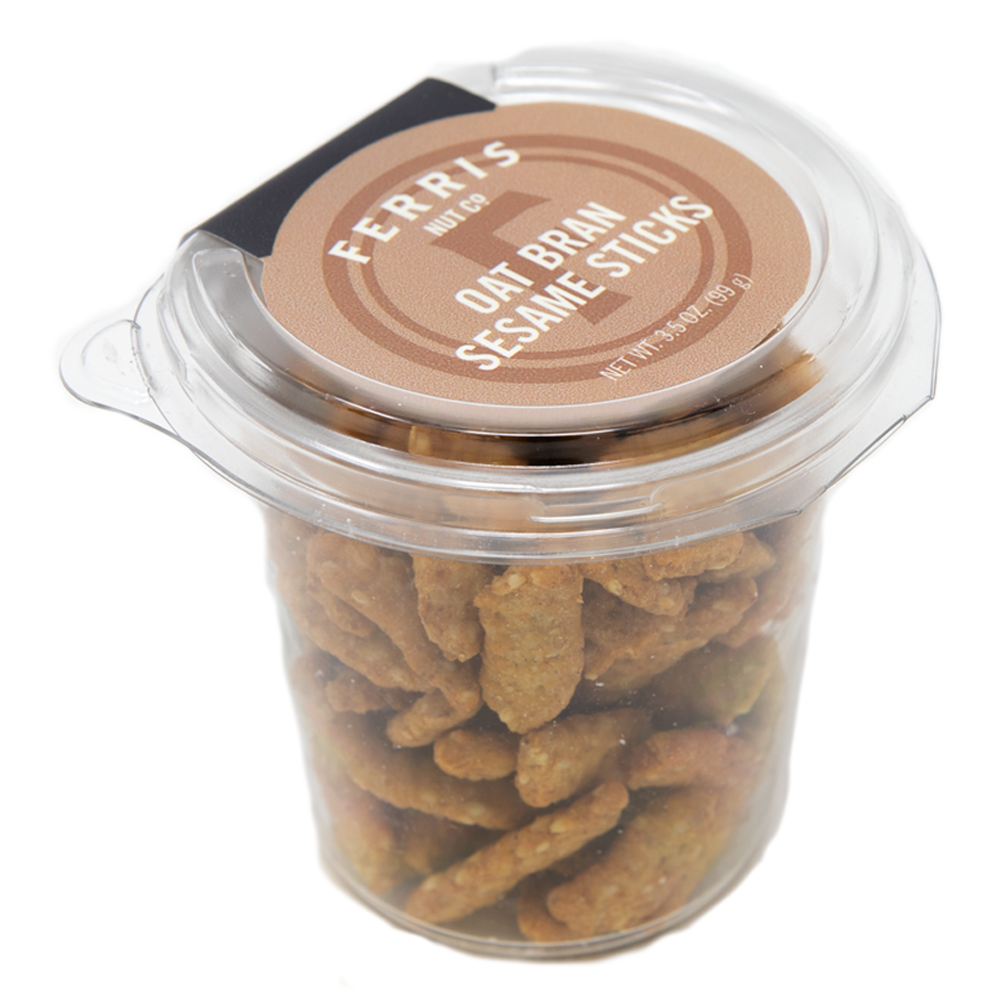 Oat Bran Sesame Sticks To Go Cup Ferris Nut Co. Ferris Coffee & Nut Co.