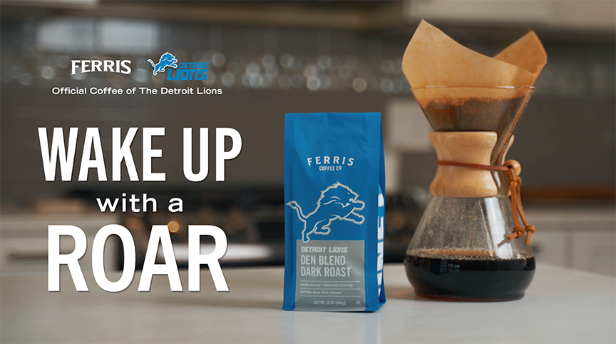🎥 Den Blend Dark Roast by Ferris, Official Partner of the Detroit Lions