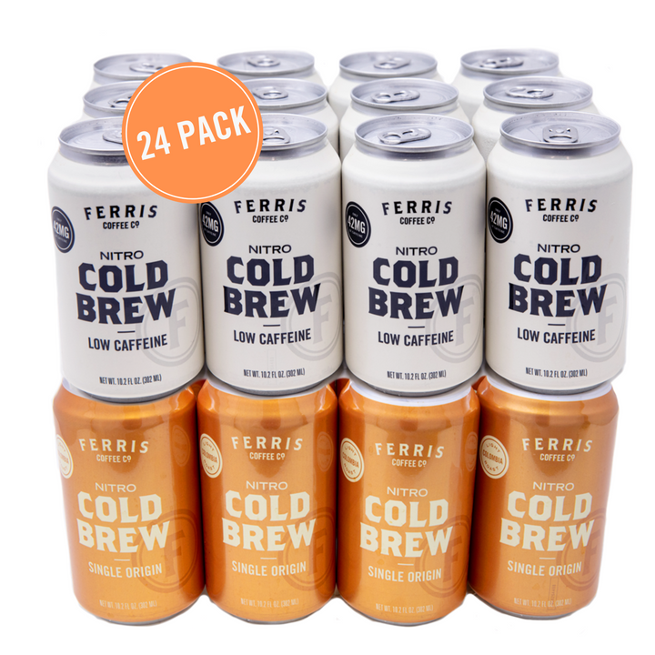 Nitro Cold Brew Mix Pack: Low Caff + Single Origin