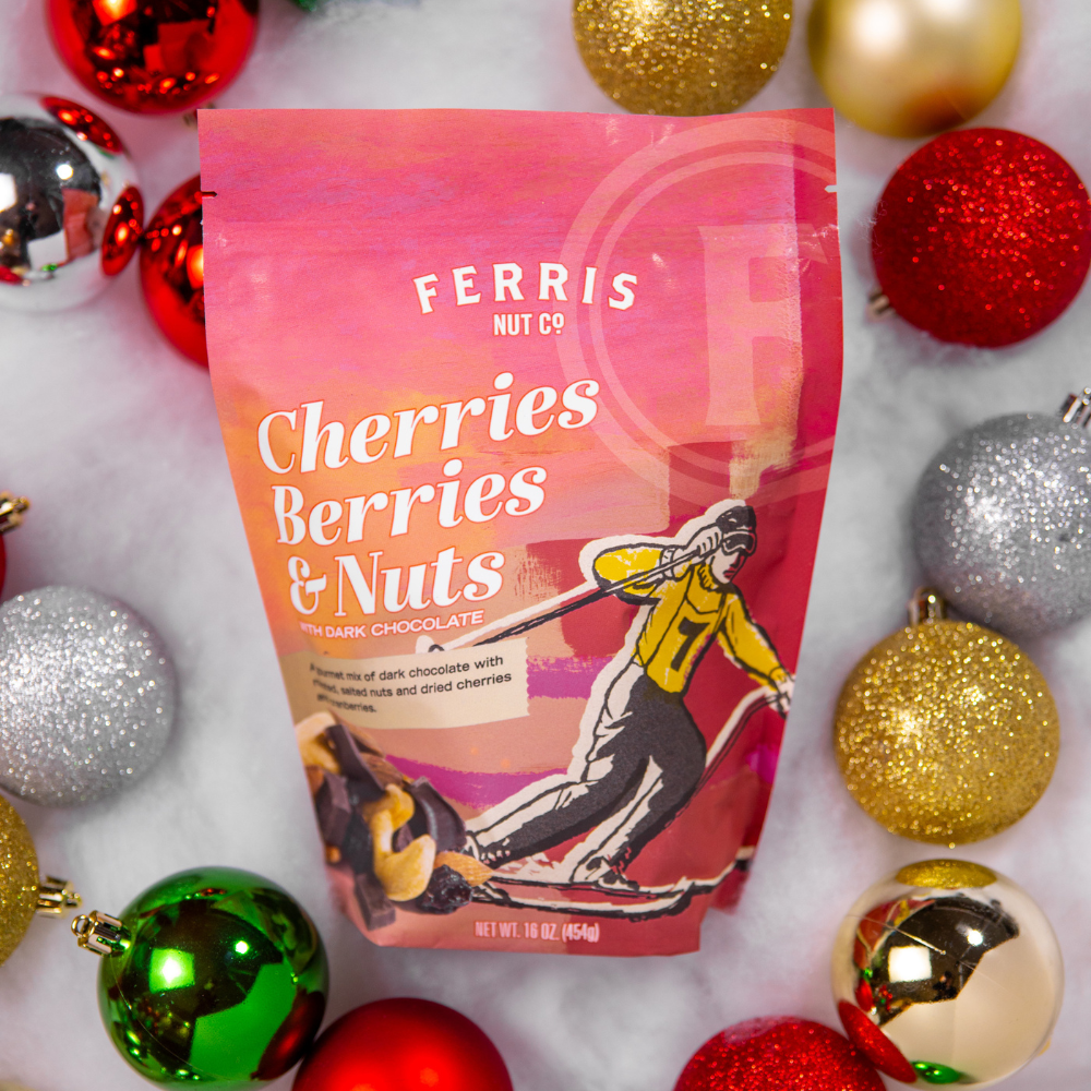 Cherries Berries & Nuts with Dark Chocolate Holiday 16 oz.