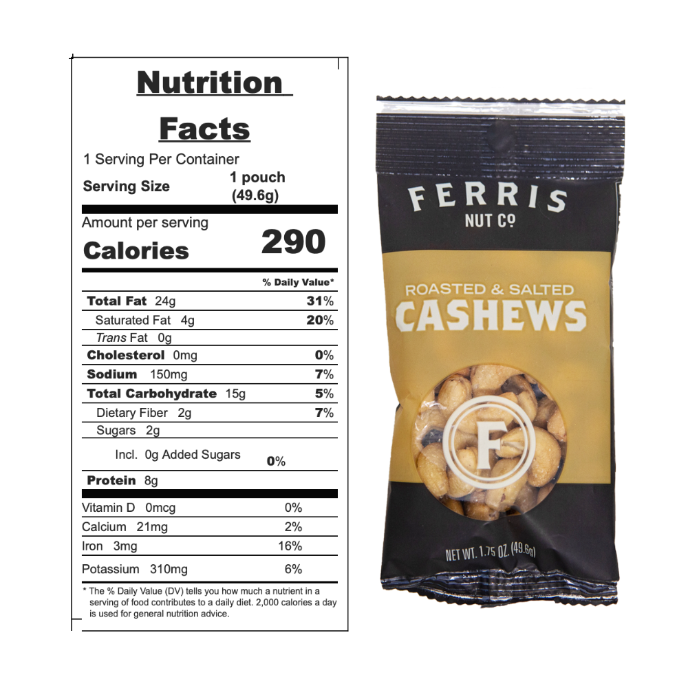 Cashews Grab + Go 12-count