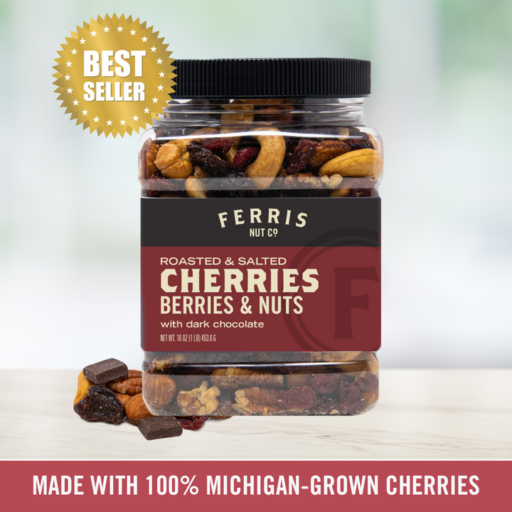 Cherries, Berries & Nuts with Dark Chocolate (Roasted Salted) 16 oz.