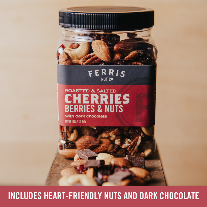 Cherries, Berries & Nuts with Dark Chocolate (Roasted Salted) 16 oz.