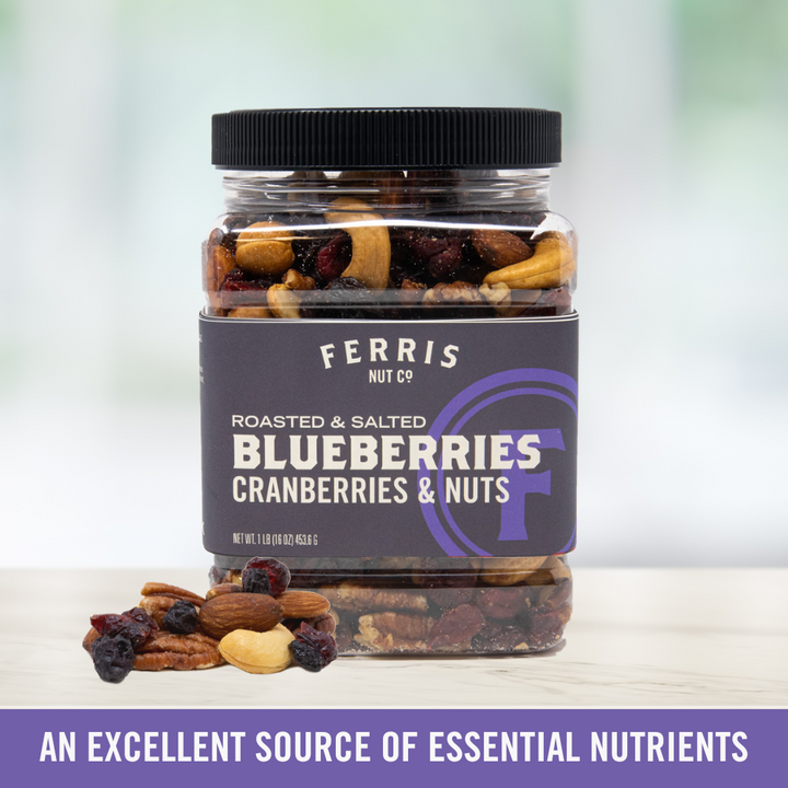 Blueberries, Cranberries & Nuts (Roasted Salted) 16 oz.