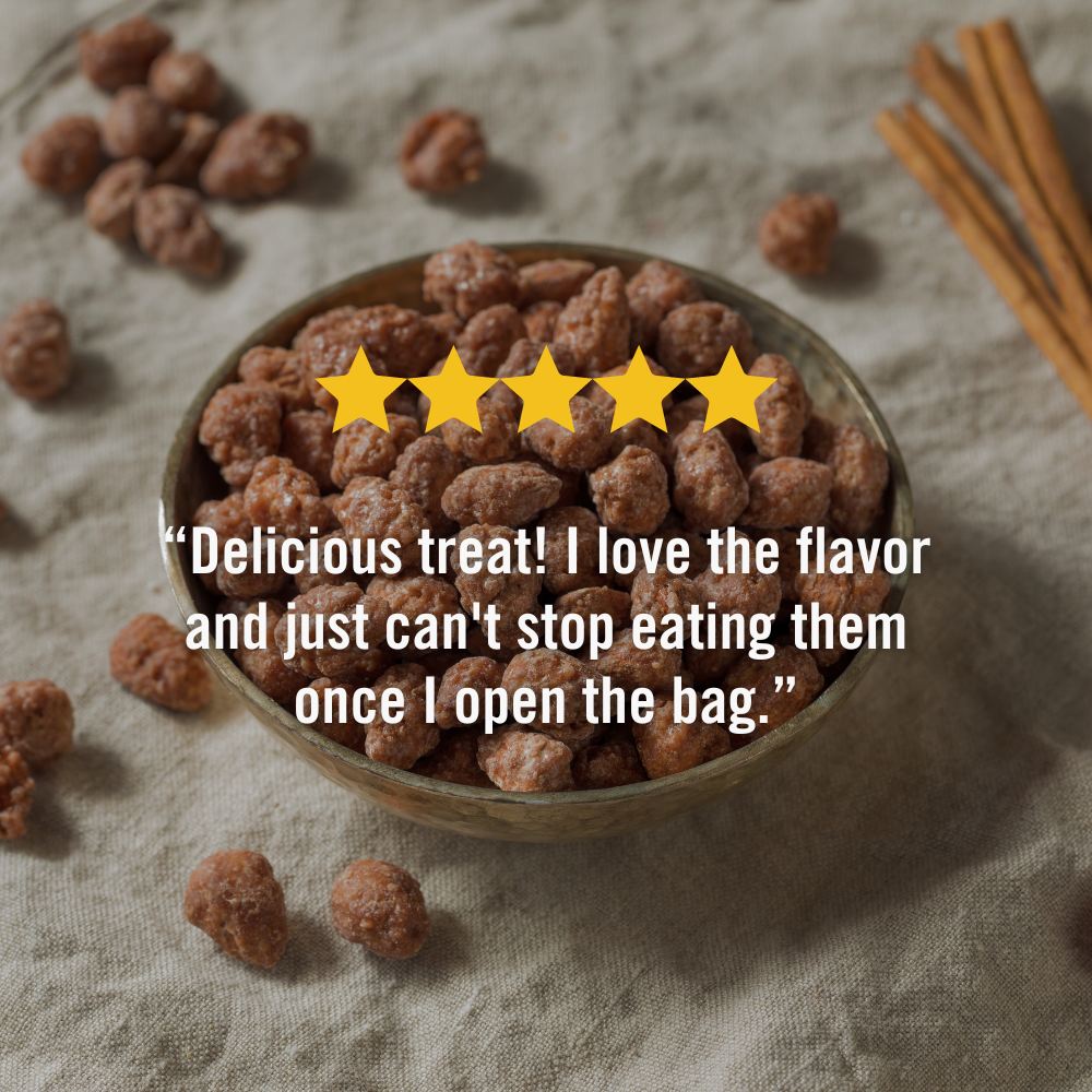 Cinnamon Roasted Almonds 10 oz.