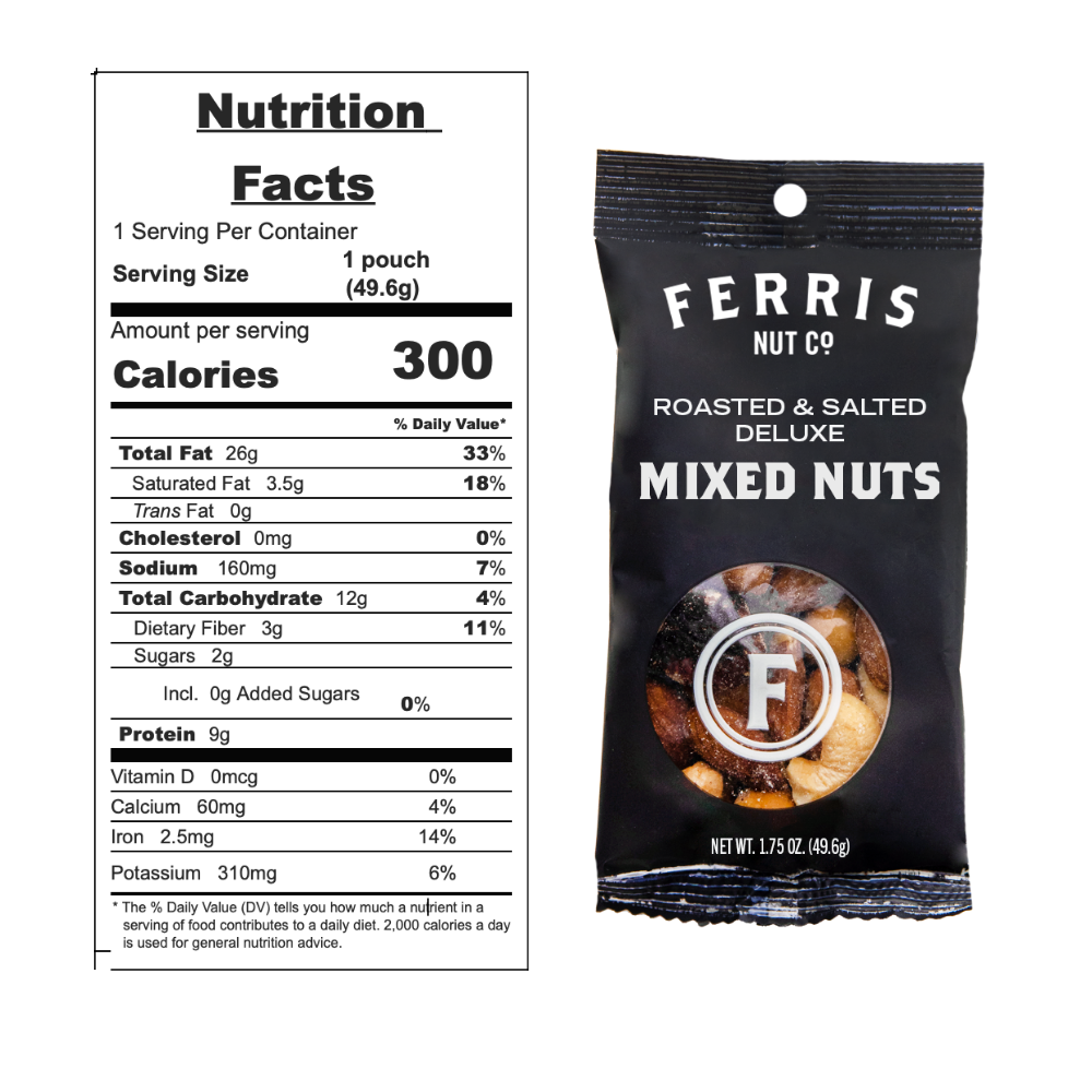 Deluxe Mixed Nuts Grab + Go 12-count