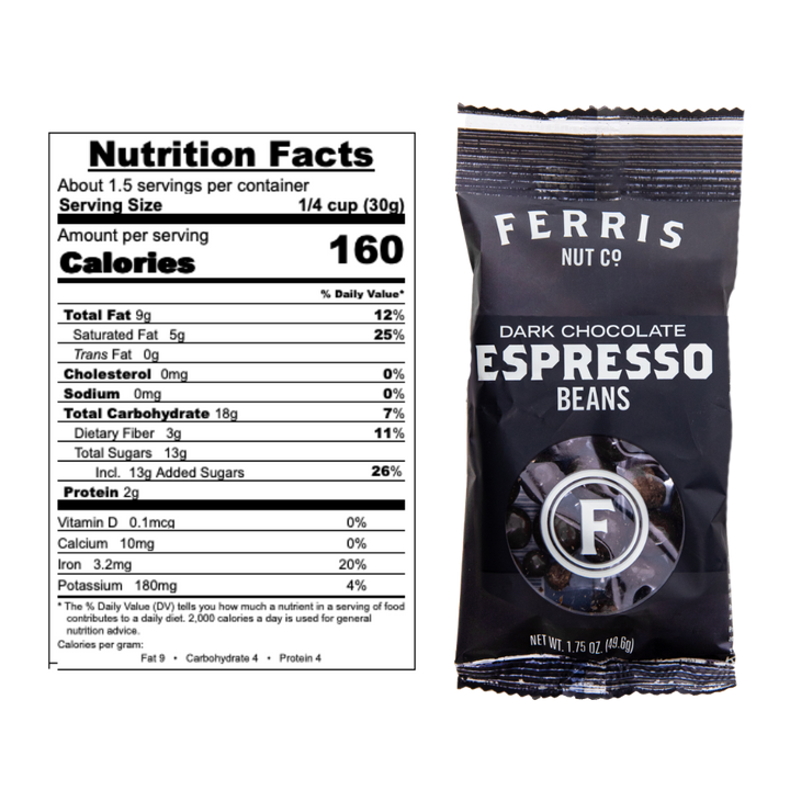 Dark Chocolate Espresso Beans Grab + Go 12-count