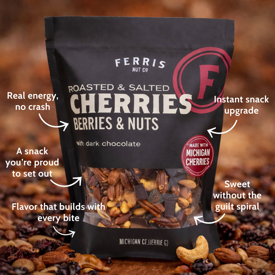 Cherries, Berries & Nuts with Dark Chocolate (Roasted Salted) 28 oz.