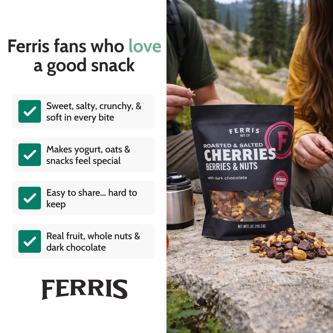 Cherries, Berries & Nuts with Dark Chocolate (Roasted Salted) 28 oz.