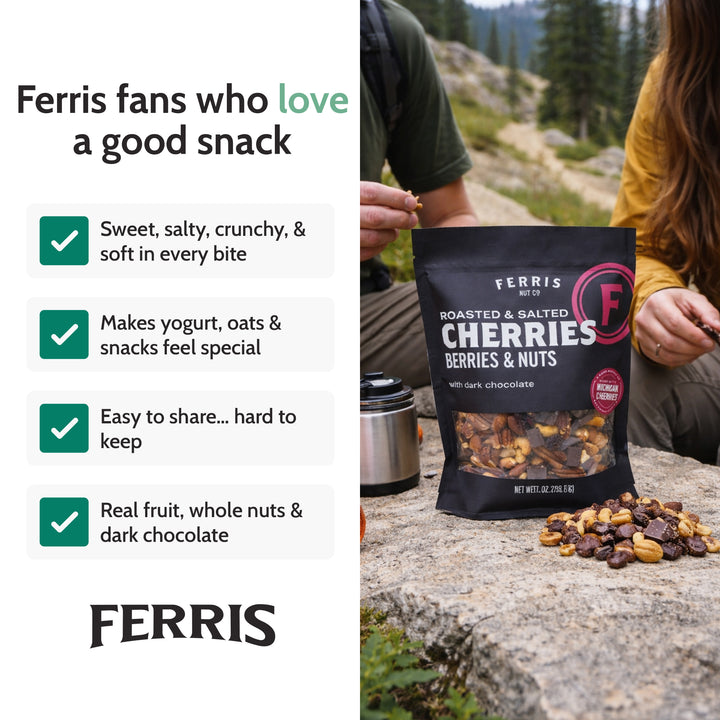 Cherries, Berries & Nuts with Dark Chocolate (Roasted Salted) 28 oz.