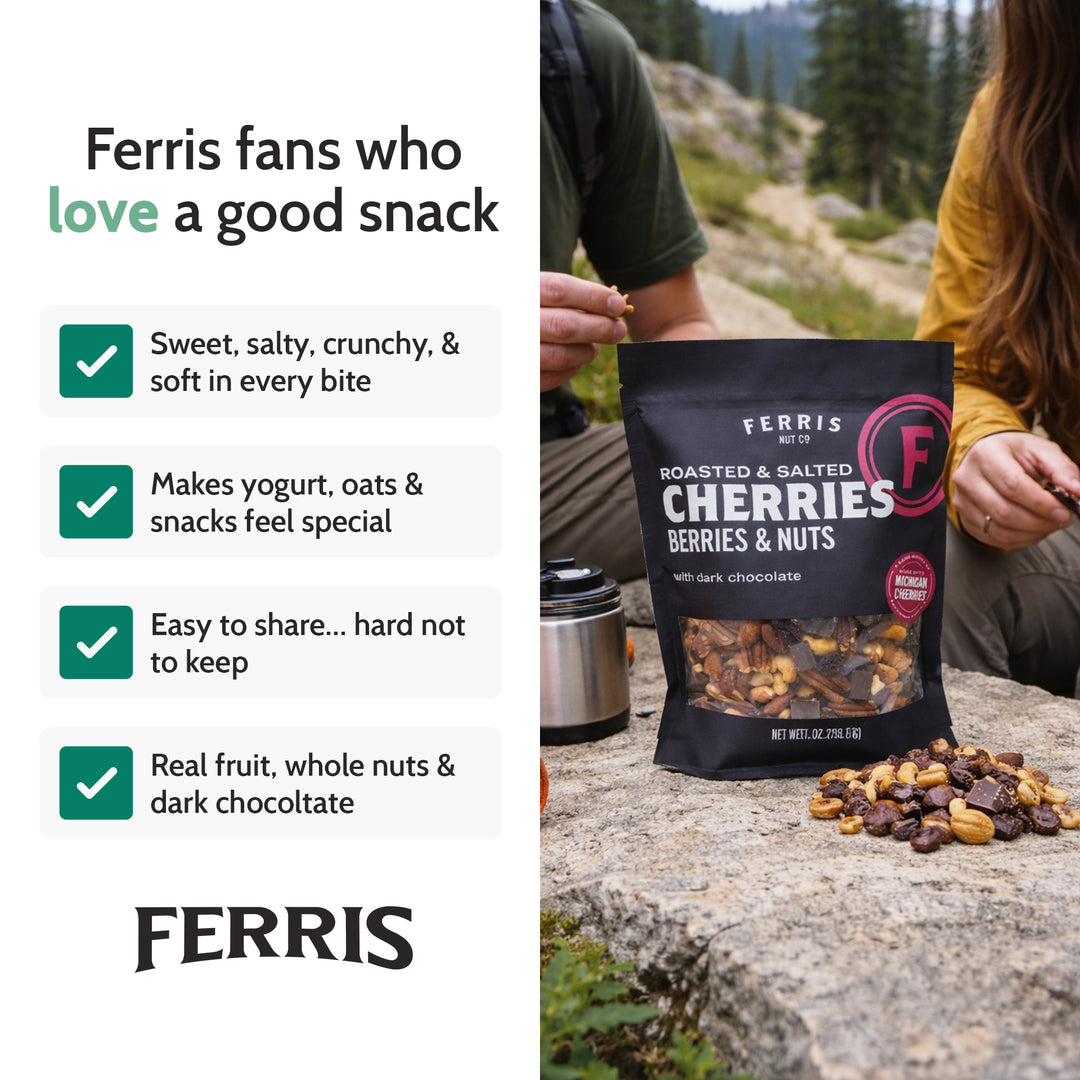 Cherries, Berries & Nuts with Dark Chocolate (Roasted Salted) 28 oz.