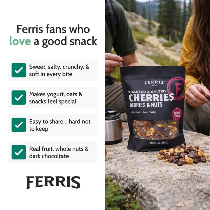 Cherries, Berries & Nuts with Dark Chocolate (Roasted Salted) 28 oz.
