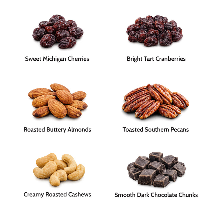 Cherries, Berries & Nuts with Dark Chocolate (Roasted Salted) 16 oz.