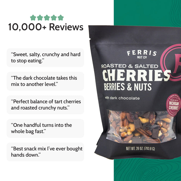 Cherries, Berries & Nuts with Dark Chocolate (Roasted Salted) 28 oz.
