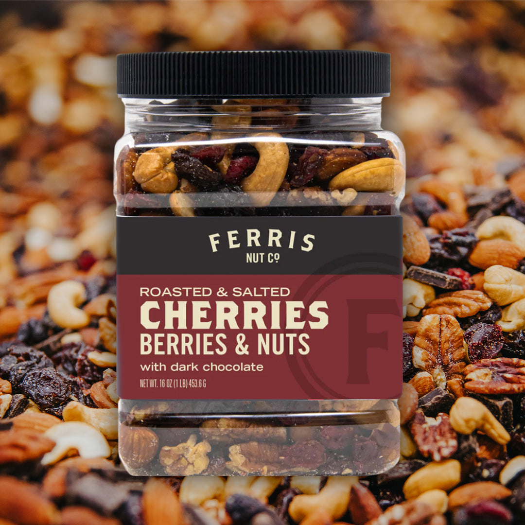 Cherries, Berries & Nuts with Dark Chocolate (Roasted Salted) 16 oz.