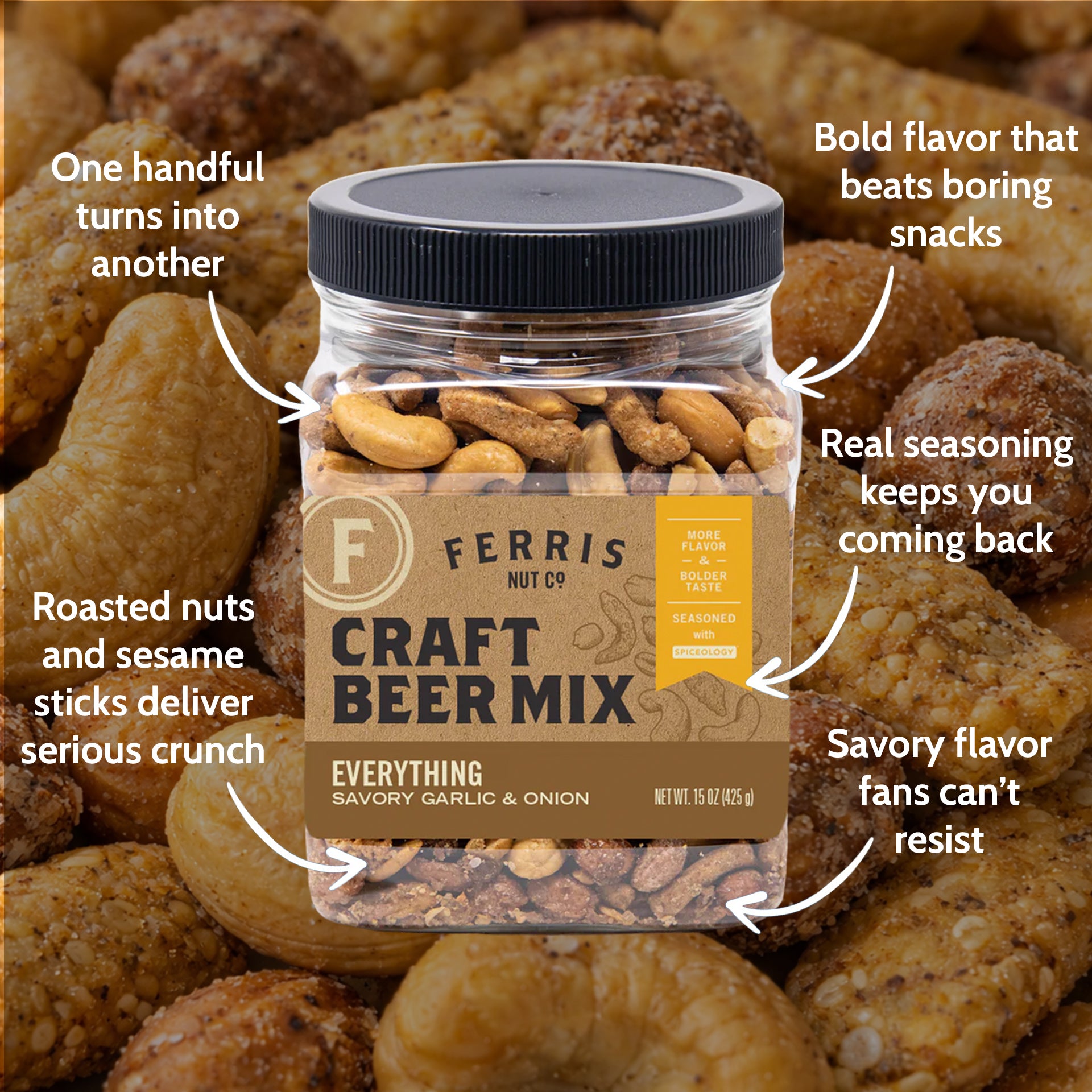 Everything-seasoned Craft Beer Mix | Ferris Nut Co. – Ferris