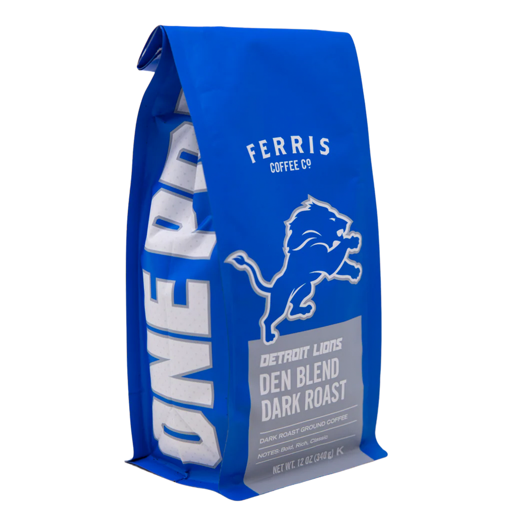 Den Blend Dark Roast by Ferris Coffee, the Official Coffee of The Den Blend Dark Roast by Ferris Coffee, the Official Coffee of The