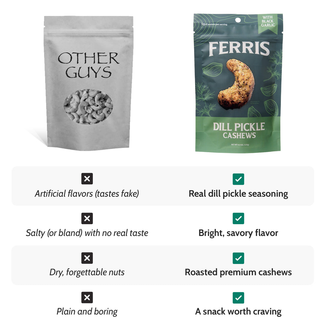 Dill Pickle Cashews 4.5 oz.