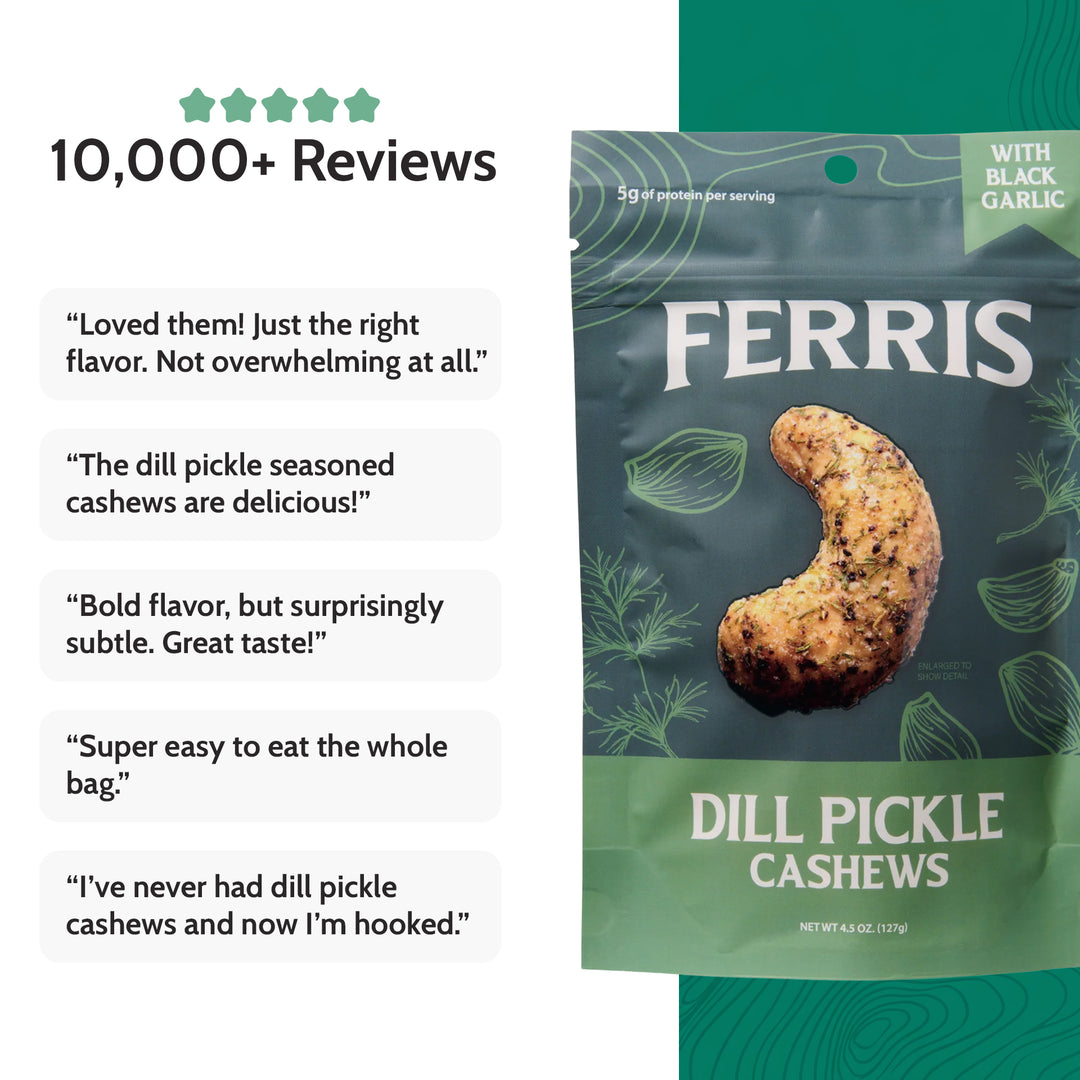 Dill Pickle Cashews 4.5 oz.