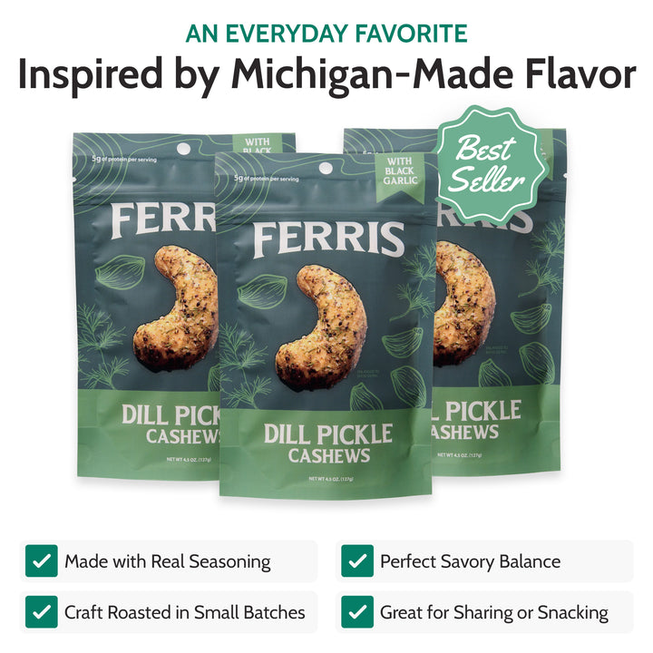 Dill Pickle Cashews 4.5 oz.