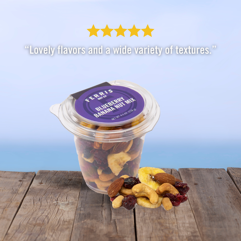 Blueberry Banana Nut Mix To Go Cup 12-count (Roasted Salted)