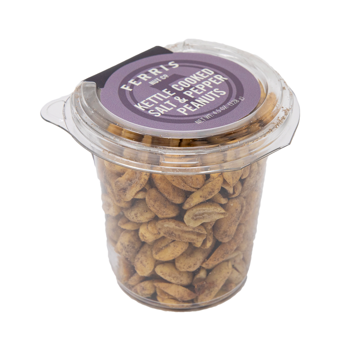 Kettle Cooked Salt and Pepper Peanuts To Go Cup 12-count