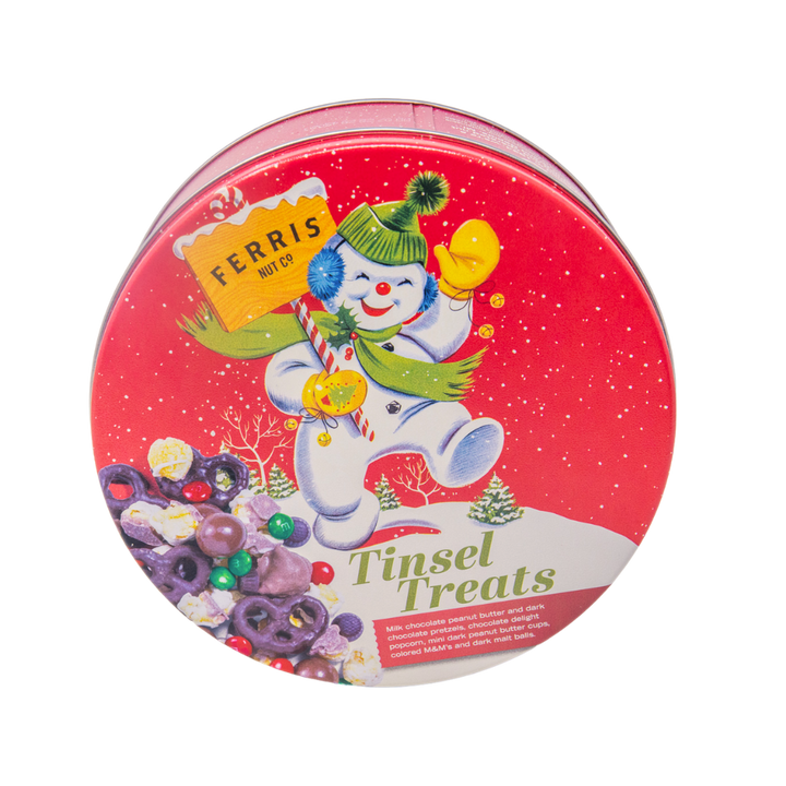 Tinsel Treats Tin 16 oz.