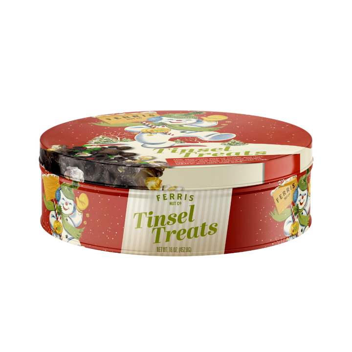 Tinsel Treats Tin 16 oz.