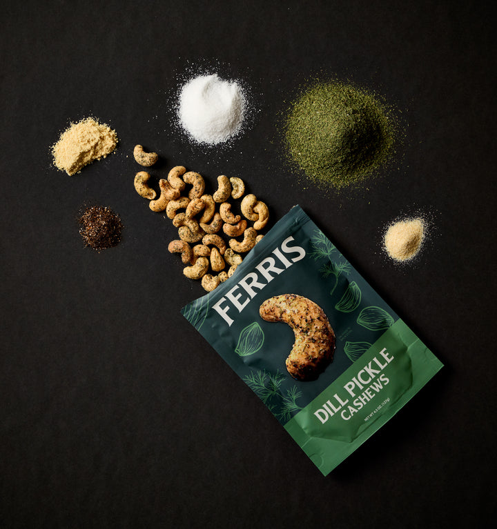 Dill Pickle Cashews 4.5 oz.