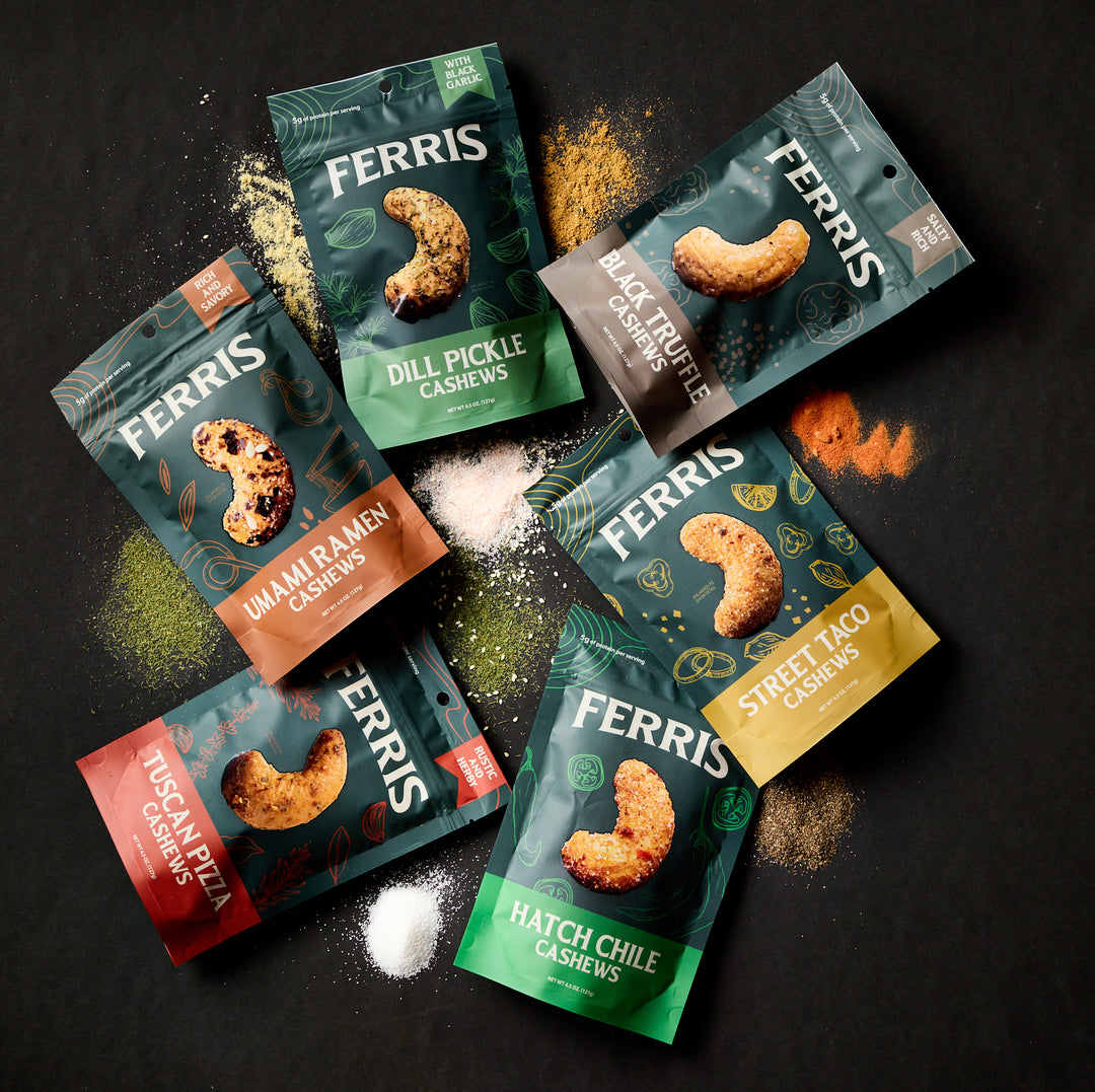 Seasoned Cashews Variety Pack
