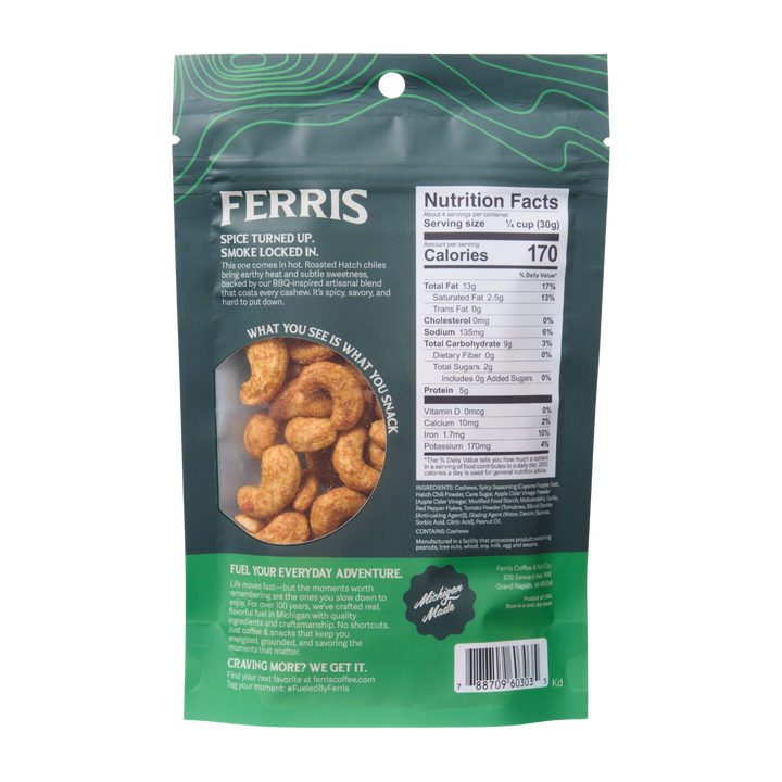 Hatch Chile Cashews 4.5 oz.