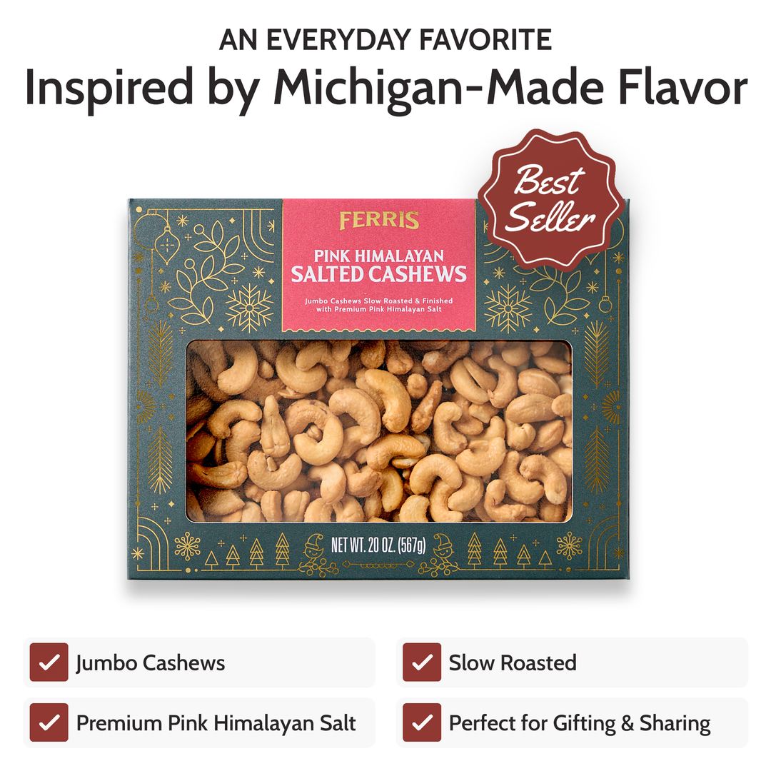 Pink Himalayan Salted Cashews