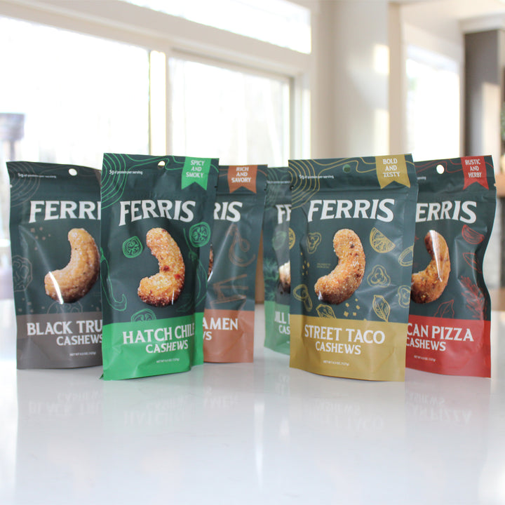 Seasoned Cashews Variety Pack