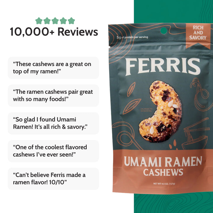 Umami Ramen Cashews 4.5 oz.