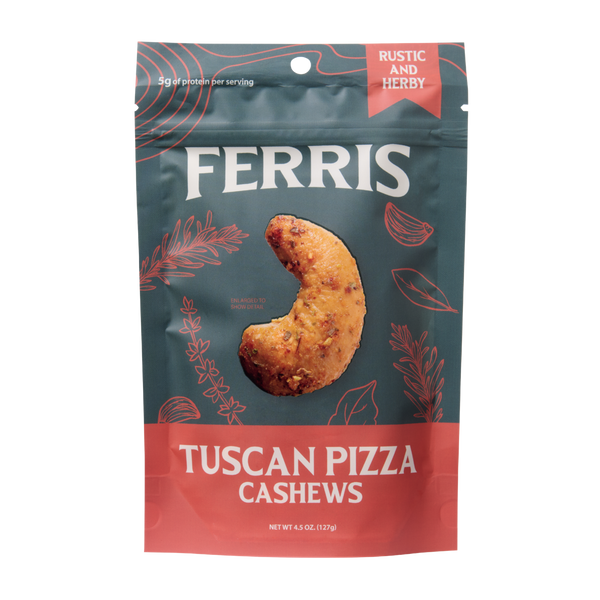 Tuscan Pizza Cashews 4.5 oz. | Ferris Nut Co. – Ferris Coffee