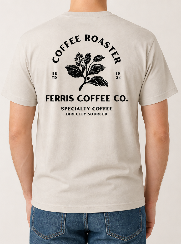 Ferris Coffee Plant Tee - Vintage White