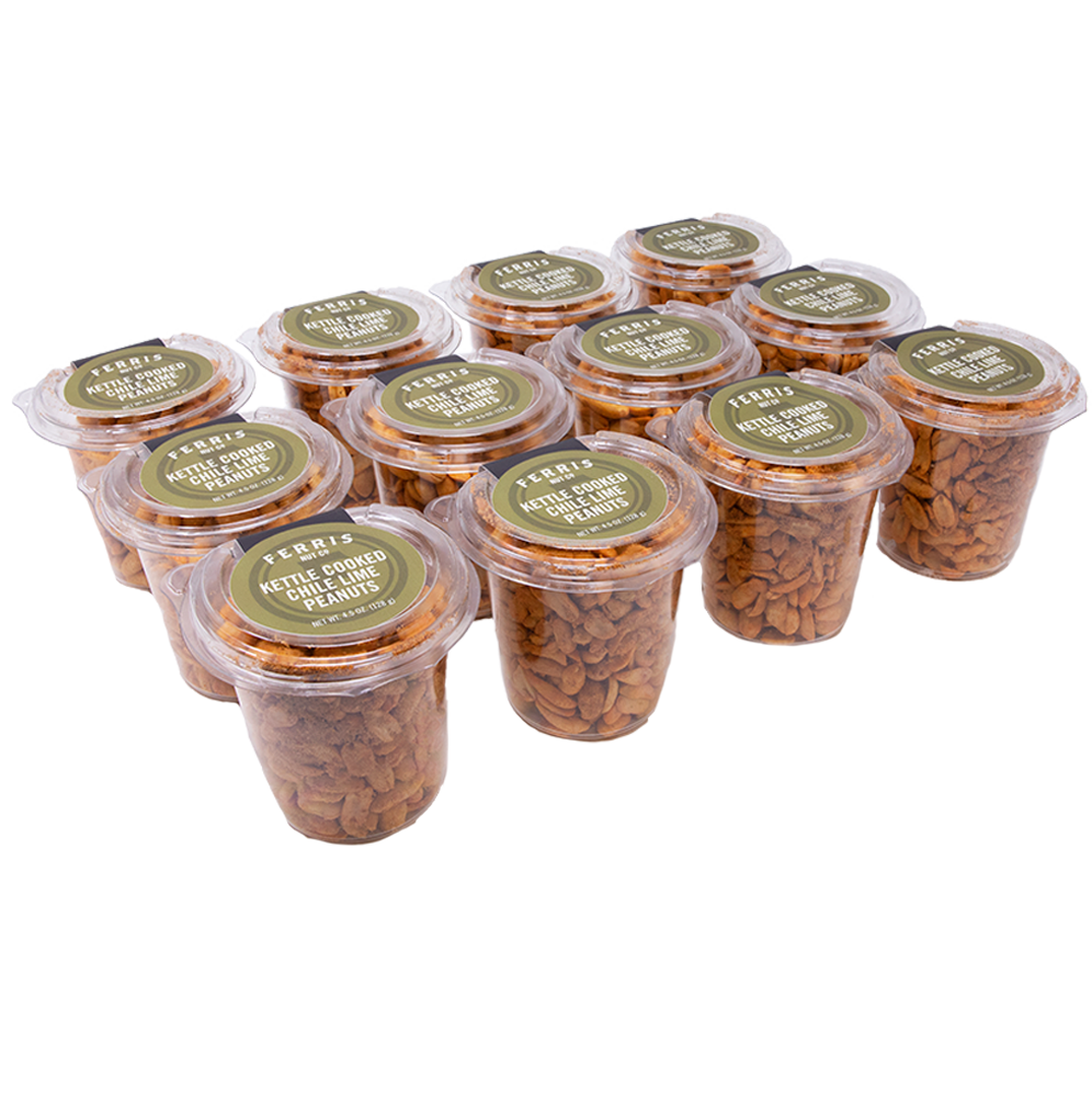Kettle Cooked Chili Lime Peanuts To Go Cup 12-count