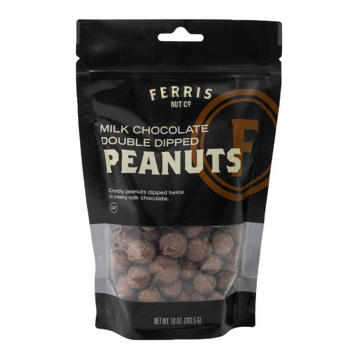 Double Dipped Chocolate Peanuts 10 oz. - Ferris Coffee & Nut Co.