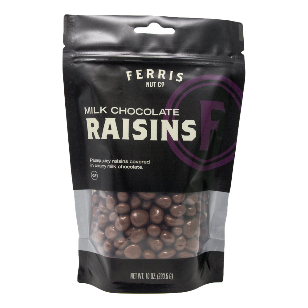 Milk Chocolate Raisins 10 oz. Ferris Coffee & Nut Co.