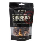 10 ounce resealable bag of roasted salted cherries, berries, and nuts mix from Ferris Nut Co.