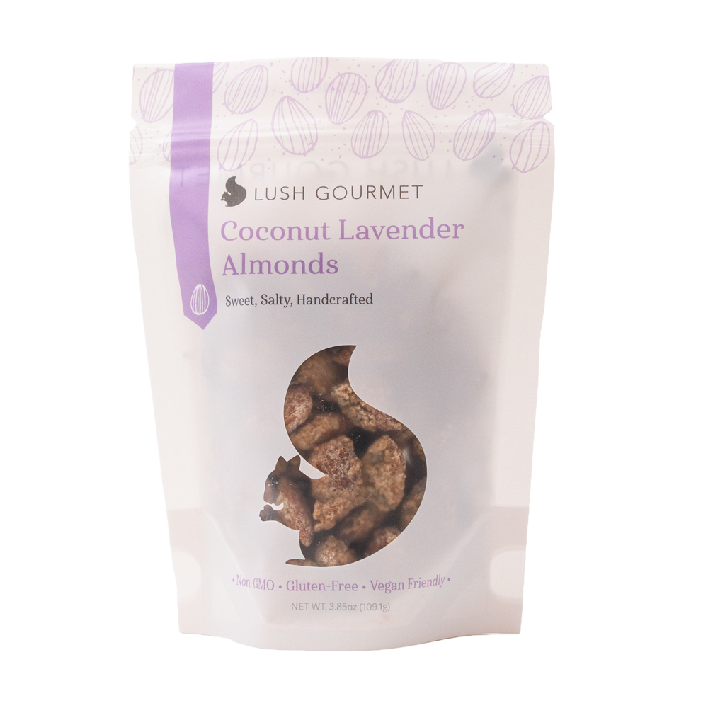 Coconut Lavender Almonds 3.85 oz. Ferris Coffee & Nut Co.