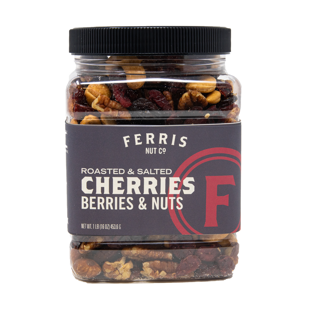 Ferris Nut Co Roasted Salted Cherries Berries & Nuts 16 oz