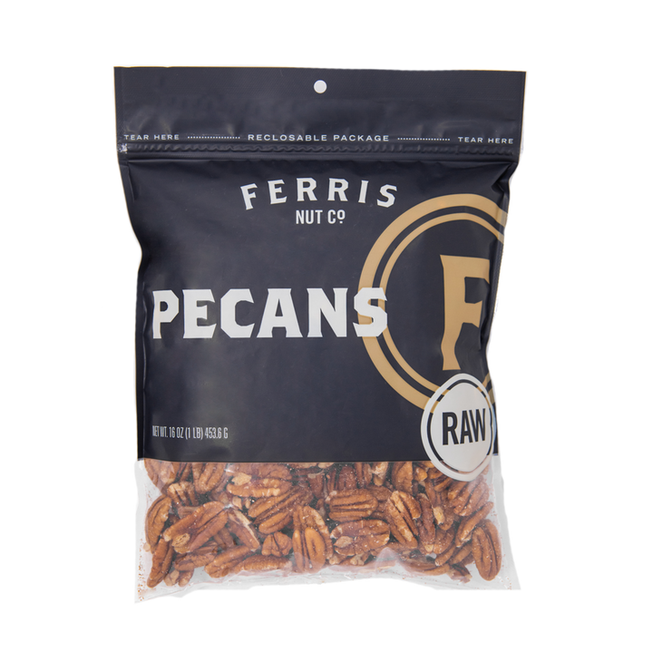 ferris nuts, 16-ounce bag, raw pecans